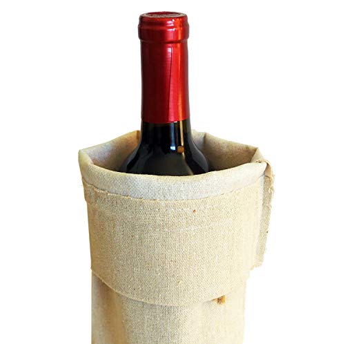 Bulk Blank Wine Bags for Heat Transfer Vinyl 10-Pack Reusable Customizable for Crafts Gifts Wedding Event Swag Linen with Jute Drawstrings