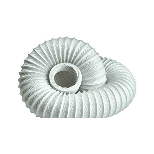 Manrose 100mm X 3m Circular Flexible PVC Hose Ducting Lightweight White 1020