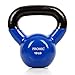 PROMIC Fitness Barbell Vinyl Casted Iron Kettlebell, Single (10lb)