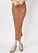 Wink Gal Women's Long Suede Pencil Skirt