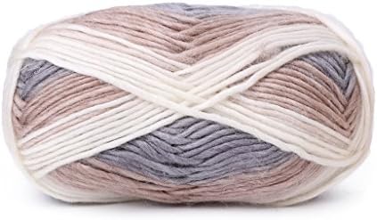 Buybuying 1Ball 100g Stylish Hand-woven Rainbow Colorful Crochet Cashmere Wool Blend Yarn Knitting Multi Color Optional (8805)