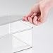 mDesign Storage Box Organizer for First Aid Kit, Medicine, Medical, Dental Supplies - Large, Clear