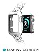 Apple Watch Case, i-Blason Unity Series Premium Hybrid Protective Bumper Protective Case for Apple Watch 42 mm 2015 Release [Not Compatible with 38 mm] (White)