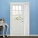 RHF Voile French Door Curtains/Panel 30W by 72L Inches-White