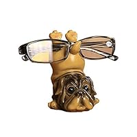 MetaView Puppy Dog Shape Resin Eyeglass Holder,Sunglass Holder Retainer/Spectacle Holder Store/Eyeglass Display Stand Office Home Decoration Gift(Pug)