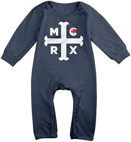 JJVAT MCRX Rock Band Logo Long Sleeve Outfits For 6-24 Months Newborn Baby Size 6 M Navy