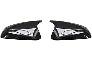 Mirror Cover Trim Compatible with For Lexus RX350 & RX450H in Glossy Black ABS Material (2016 2024), Enhances Vehicle Appeal