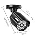 ZOSI Bullet Simulated Surveillance Cameras with Red Light,Dummy Security Camera Outdoor Indoor Use,Wireless Fake Cameras for Home Security