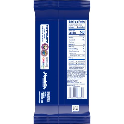 OREO THINS CHOCOLATE SANDWICH COOKIES, 9.1OZ