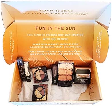 Smashbox Makeup Set! Includes Highlighter Palette, 2 Eyeshadow Palette, Face Primer Stick, Eyeliner, Lipstick, Foundation Primer & Eyeshadow Primer! Choose From Summer Sun or Summer Fun! (Summer Sun)