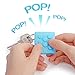 Keychain Squeeze Toy, Fochea Stress Relief Toys Fidget Toy Bubble Pop Electronic Bubble Wrap Blue
