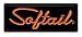 Harley-Davidson Softail Black Small Patch, 4-1/8'' W x 1-3/4'' H EM055642