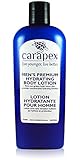 Body Lotion for Men - Carapex Premium Hydrating Body Lotion for Men, Natural Unscented Body & Hand Lotion for Dry Skin, Sensitive Skin, Rough Skin, No Parabens, Non Greasy, 8oz 240ml