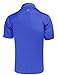 adidas A124 Men's Golf Puremotion Three Stripe Chest Polo Vivid Blue/Lead Medium