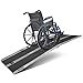 Titan Ramps 8' Folding Aluminum Wheelchair Ramp 600 lb. Capacity Anti-Slip Threshold Entryway Home Access No Assembly