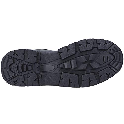 CAMEL CROWN Mens Hiking Boots Mid Ankle Boot for Trail Outdoor Backpacking Trekking Rubber Sole Black