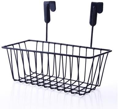 &ZHOU Kitchen Supplies,2 PCS, Iron Material, Cabinet Basket, Kitchen Supplies, Wall Storage Basket, Creative Lek Storage Rack, Debris Storage Rack, Black