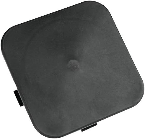 Deltech Manufacturing4" Square Light Pole Top Cap Rounded Corner (3/4" Radius)- Black Plastic