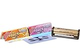 Juicy Jay's Orange Cotton Candy Pack & RAW 79mm Rolling Machine with Clear ES Scoop Card