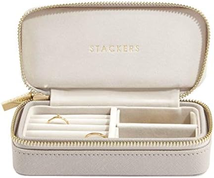STACKERS LONDON トラベルジュエリーボックス M/スタッカーズ Travel Box (グレージュ)