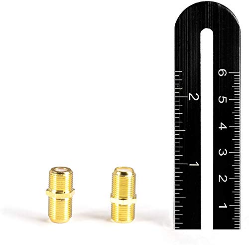 THE CIMPLE CO - Gold Cable Extension Coupler | 4 Pack | Connects Two Coaxial Video Cables, for Coax F81 (Female to Female) 3GHz Satellite, Cable TV, and Cable Internet Rated - Thumbnail 7