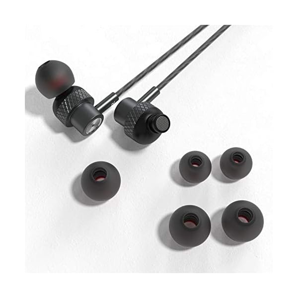 Earphones-JKSWT-Wired-Earbuds-with-Built-in-Microphone-and-Noise-Reduction-Function-In-Ear-Headphones-with-35mm-Headphone-Port-Device-Compatibility JKSWT Earphones, Wired Earbuds with Microphone and Volume Control, High Definition,Powerful Bass Sound, In-Ear…