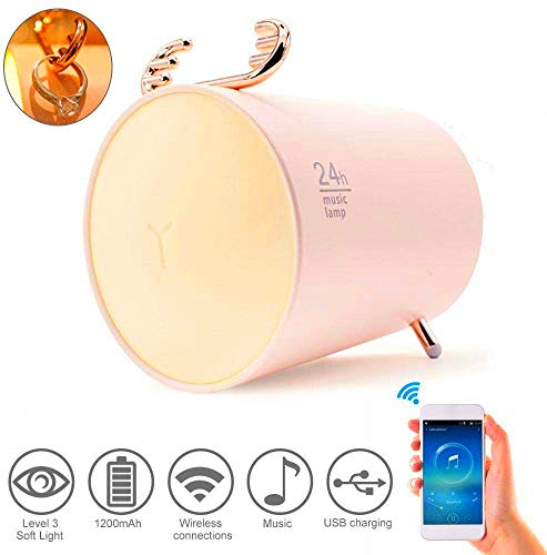 Tubeshine Deer Night Light Bluetooth Speaker, Portable Wireless Stereo Speakers, Bedside Table Lamp, Tubeshine Deer Night Light Bluetooth Speaker, Portable Wireless Stereo Speakers, Bedside Table Lamp,
