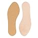 Wool Flat Shoe Insert for Sandals & Sockless Shoes, Comfortable Shoe Insoles with Sweat-Absorbent Natural Fiber & Non-Slip Silicone Grip, Narrow-Cut Shoe Inserts for Women, Brown, Size 39 - SoxsolS
