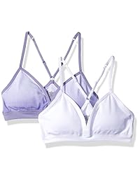 Hanes Big Girl's Comfort Flex Fit sin costuras On The Go Racerback Sujetador 2 unidades