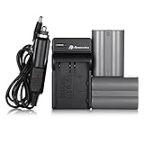 EN-EL3E Powerextra 2X EN-EL3E Battery & Charger Compatible with Nikon D50, D70, D70s, D80, D90, D100, D200, D300, D300S, D700 D900 Digital Cameras (Free Car Charger Available)