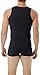 Underworks Mens Microfiber Compression Tank 3-Pack, Medium, Black