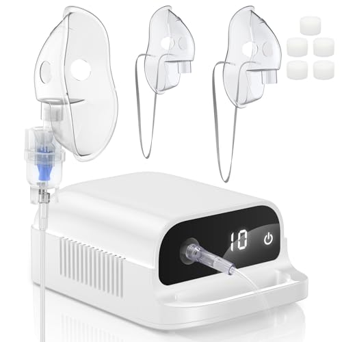 Smart Digital Display Nebulizer for Adults and Children, NEUBULIZER for Home Use, OTC SPACER-0508-V2