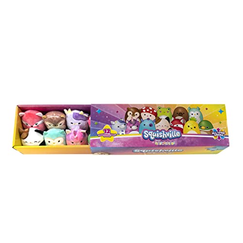 Squishville by Original Squishmallows All-Star Squad - 12 Fan Favorites, Including Hans, Cam, Malcolm, Avery, and More - Amazon Exclusive
