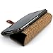 ZENUS Masstige Stripe Diary Synthetic Leather Case for Galaxy Note SC-05D (Khaki)