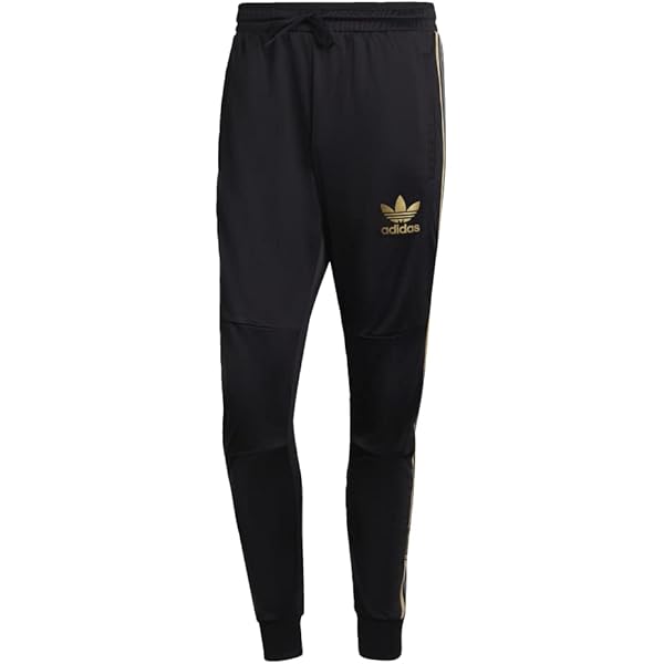 black and gold adidas pants