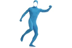 Howriis Open Face Bodysuit Unisex Spandex Zentai Costume - Stretch Adult Disappearing Man Body Suit for Halloween & Cosplay