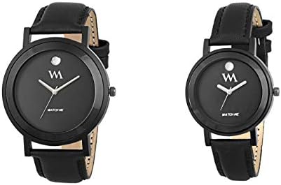 All Black Couple Gift Watch Set for Men and Women WMAL-330-M-WMAL-330-Fjscout1