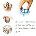 (2 Pack) Hair Shampoo Brush Head Scalp Massager Scrubber, Mold-free One-piece Solid Silicone, for Healthy Hair Growth Dry Scalp Dandruff, Adults Children Thick/thin Hair or Dogs Cats, WAKISAKI (Blue)