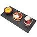 Creative Home Natural Slate Rectangular Serving Tray Long Cheese Board Dessert Serving Platter for Serving Cheese Dessert Snacks Sushi Charcuterie Meat, 5.5