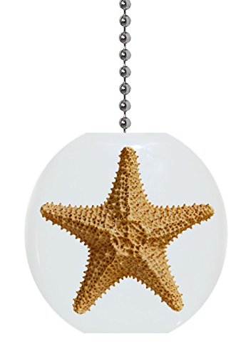Starfish #2 Nautical Solid Ceramic Fan Pull