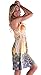 INGEAR Studded Empire Halter Dress (Medium, Yellow)
