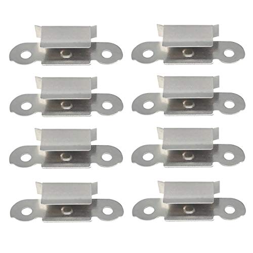 Sunhokey 2pcs KFL08 3D Printer Parts Horizontal 8mm Diameter Zinc Alloy Housing Pillow Block Bearing (Silver-Fixation Fix Clamp)