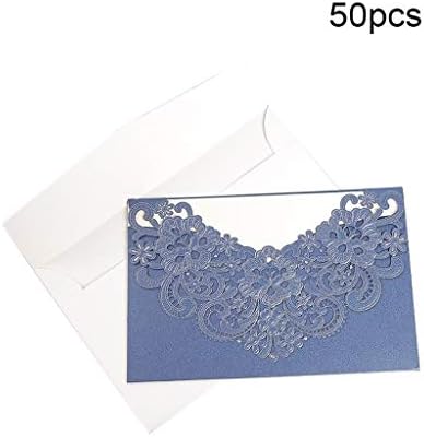 封筒 招待状の封筒 空白の招待状の美しいパターン レトロなギフト用封筒 カードの封筒 50 12 5x18 5cm の結婚式の招待状 超激安特価 C バレンタインの日 5色 記念日 Color 休日の願い事