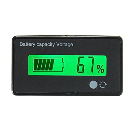 Ils - 12V/24V/36V/48V 8-70V LCD Blei-Säure-Lithium-Batterie-Kapazitäts-Anzeige Digital Voltmeter