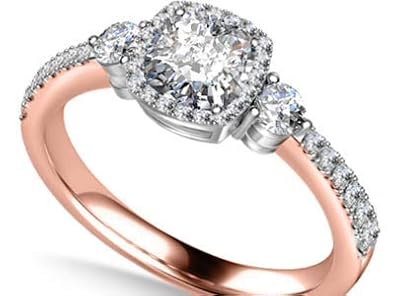 1 50 Carat Cushion Cut Solitaire Diamond Wedding Ring 14k 18k