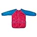 Tinksky Art Smock Waterproof Painting Apron for Kids, Long sleeve, Red & Blue