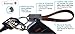 PowerOnKey PU Leather Micro USB Cable (Pack of 2): Fast Charging and Data Transfer Cord for Android Devices, Stylish Smartphone Cable, Discreet Keychain Ring Design – Black & Brown