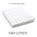 Sale 1000 Thread Count 1-Piece Flat Sheet/ Top Sheet California King Size White Striped Egyptian Cotton, Made by SRP LINEN