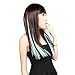 Neitsi® 10pcs 18inch Colored Highlight Synthetic Clip on in Hair Extensions #F16 Light Blue