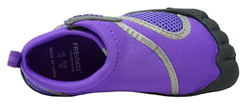 Fresko Toddler Water Shoes For Boys and Girls, T1031, Purple, 6 M US Toddler